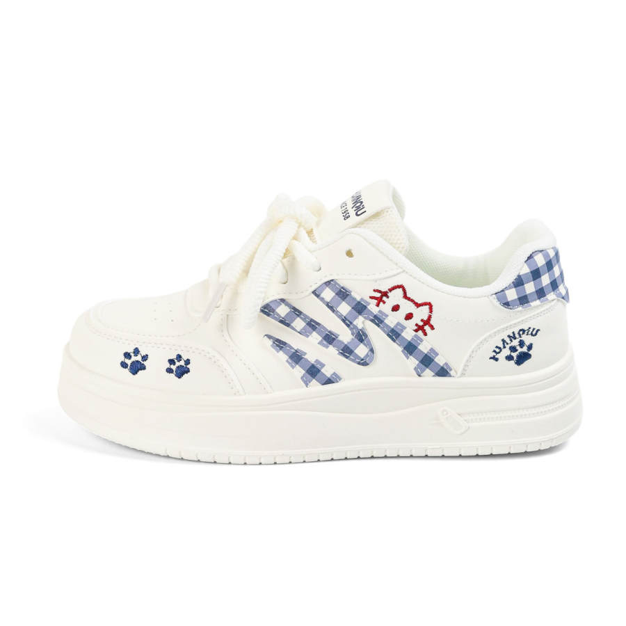 HUANQIU Height Increasing Abrasion Resistant Height Increasing Abrasion Resistant Casual Skate Shoes Women's