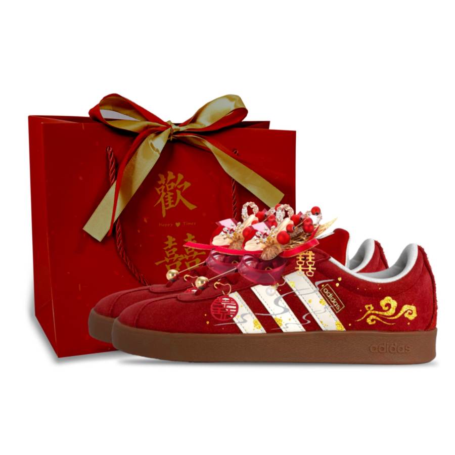 Adidas Adidas Vl Court Classic Abrasion Resistant Low top Skateboard Shoes Unisex