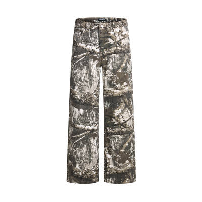 URS GGON Cargo Pants Unisex Branch Camouflage