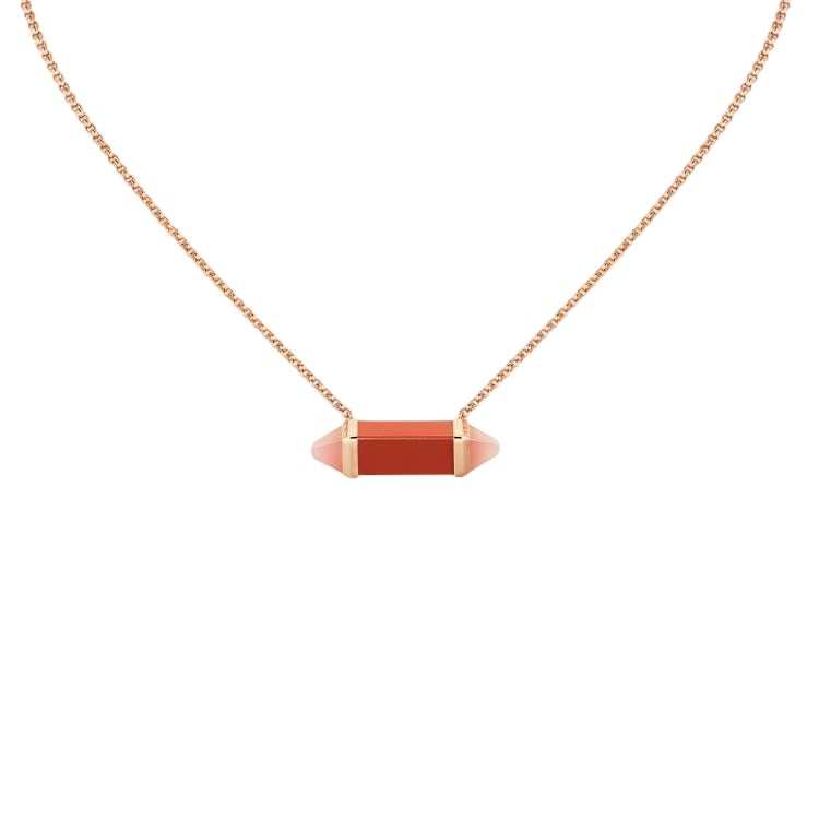 CARTIER Les Berlingots De Cartier Collection China 18K Gold Necklaces Unisex Rose Gold