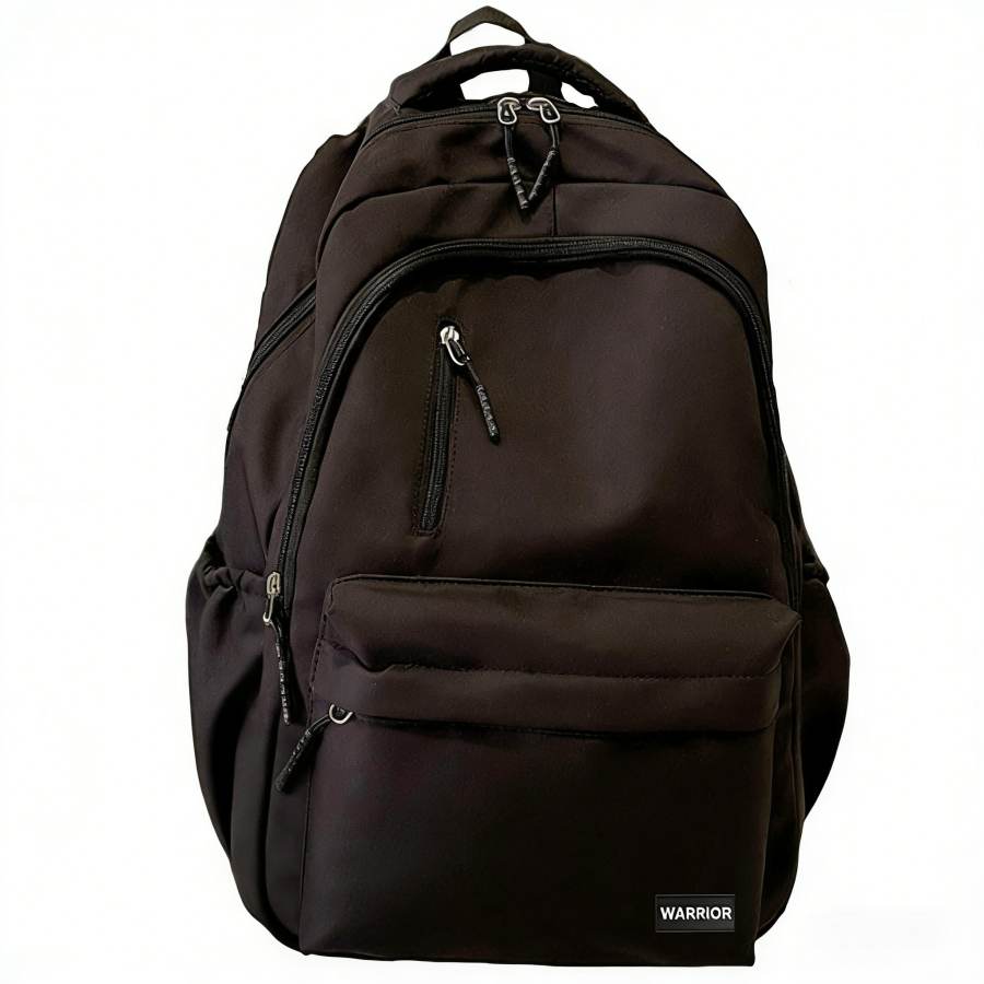WARRIOR Warrior Nylon Fabric Backpack Regular Unisex Black/White
