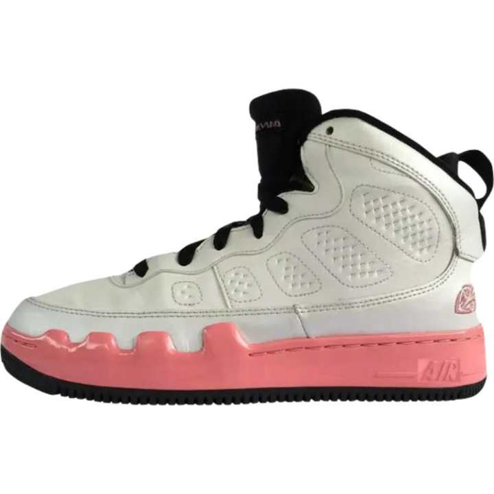 Jordan Jordan Leather Basketball Shoes White Coral Pink Unisex