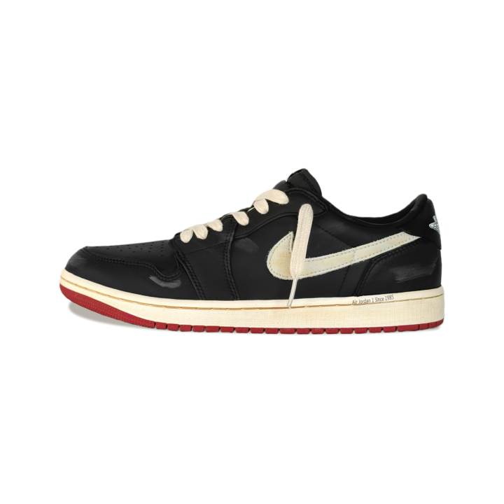 Jordan Jordan Air Jordan 1 Stained, Distressed, Goku Made Abrasion Resistant Abrasion Resistant Low top