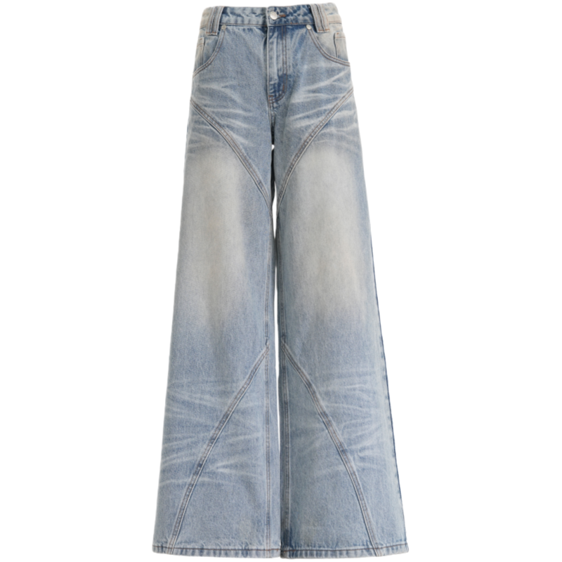 Cotton Gene Jeans Women's Moderate Wide Leg Pants
