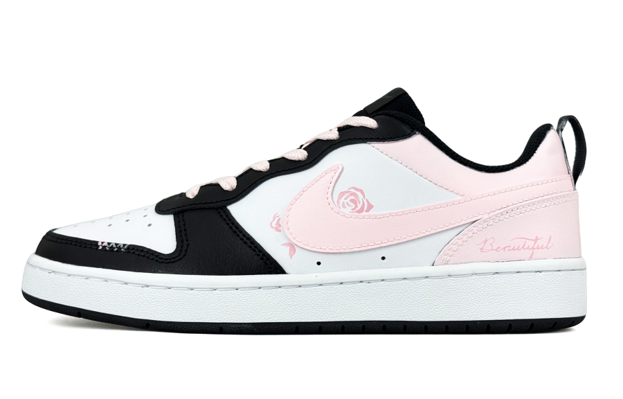 Nike Nike Court Borough Slip Resistant Abrasion Resistant Low top Skateboard Shoes Women's Black Pink