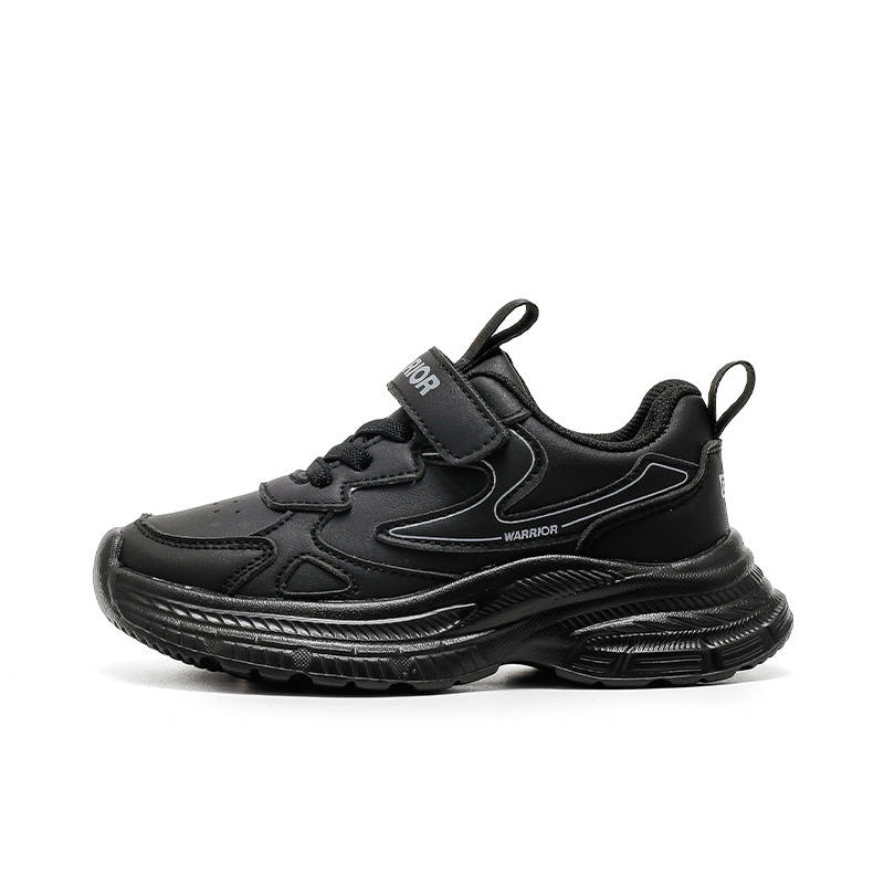 Warrior Cushioning Height Increasing Abrasion Resistant Slip Resistant Running Shoes Black Kids'