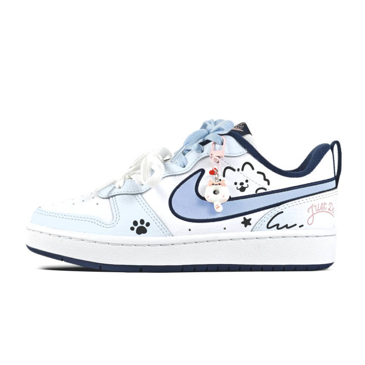 Nike Nike Court Borough Sam, Blue Skateboard Shoes Teenagers