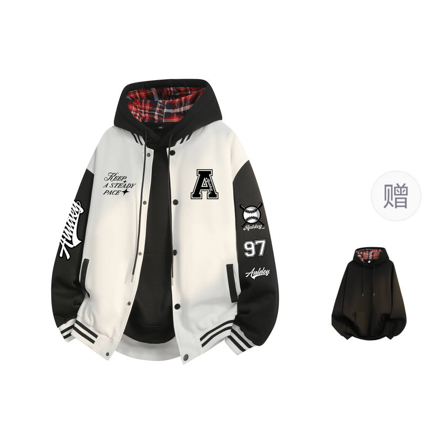 AULDEY AULDEY Baseball Jerseys Unisex Stand Collar Moderate