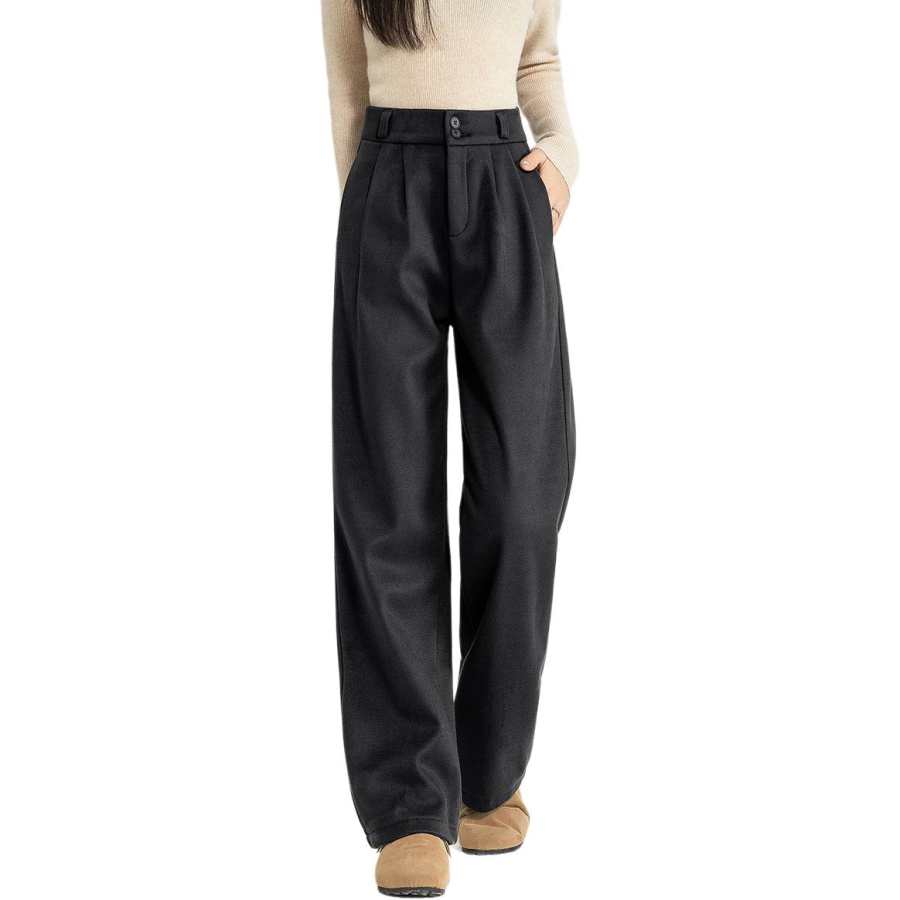BALENO Casual Pants Women's Thickened Straight Fit Pants