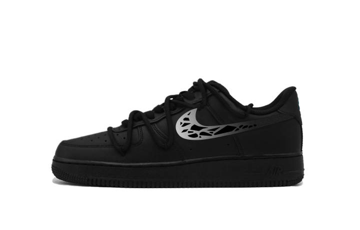 Nike Nike Air Force 1 Black Coal Warrior Abrasion Resistant Low top Skateboard Shoes Unisex Black Gray