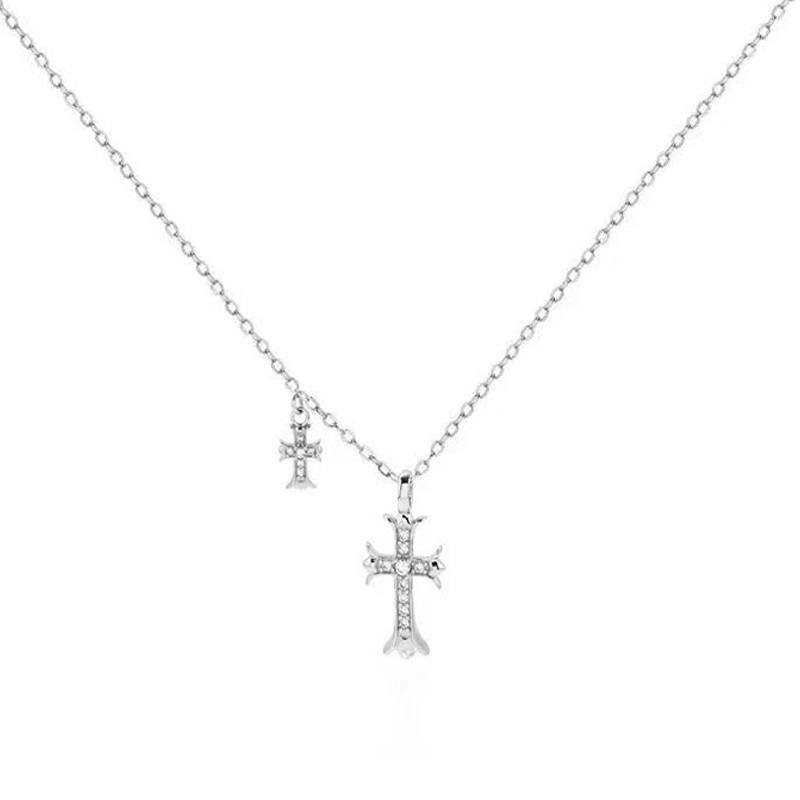 Barbie 925 Sterling Silver Synthetic Cubic Zirconia Necklaces Women's