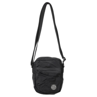 STONE ISLAND Nylon Shoulder Bag Unisex Black
