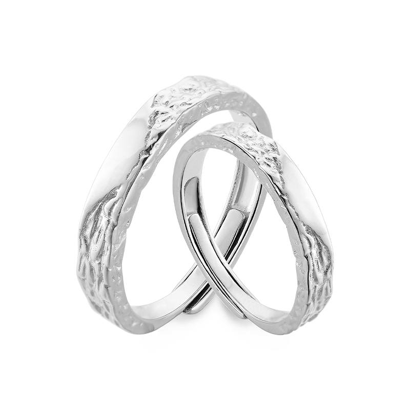 VIVIWELL 999 Fine Silver Rings Unisex