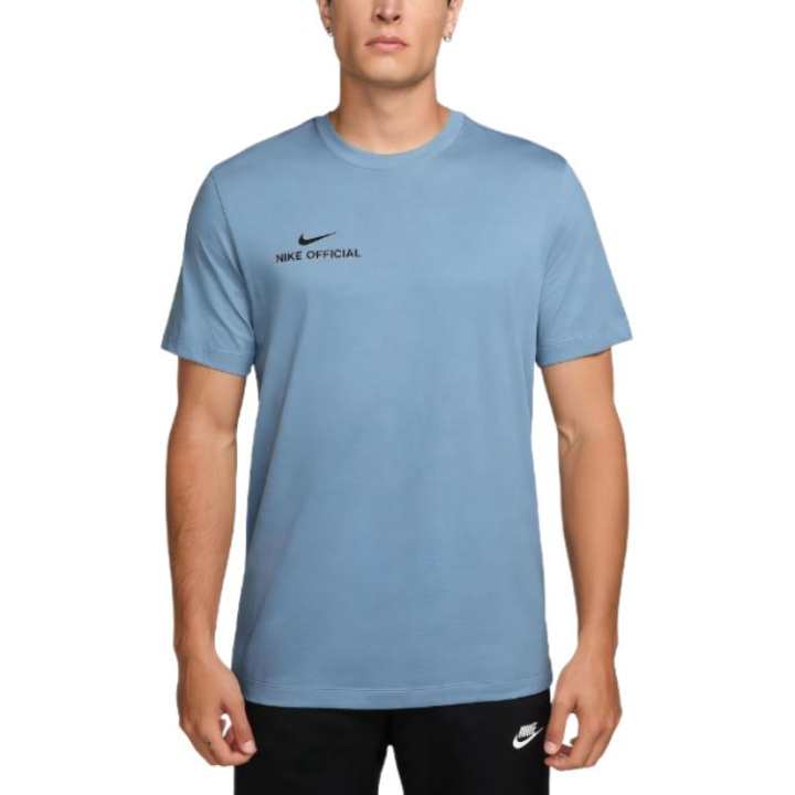 Nike Nike Sportswear T Shirts Men's Work Blue Crew Neck