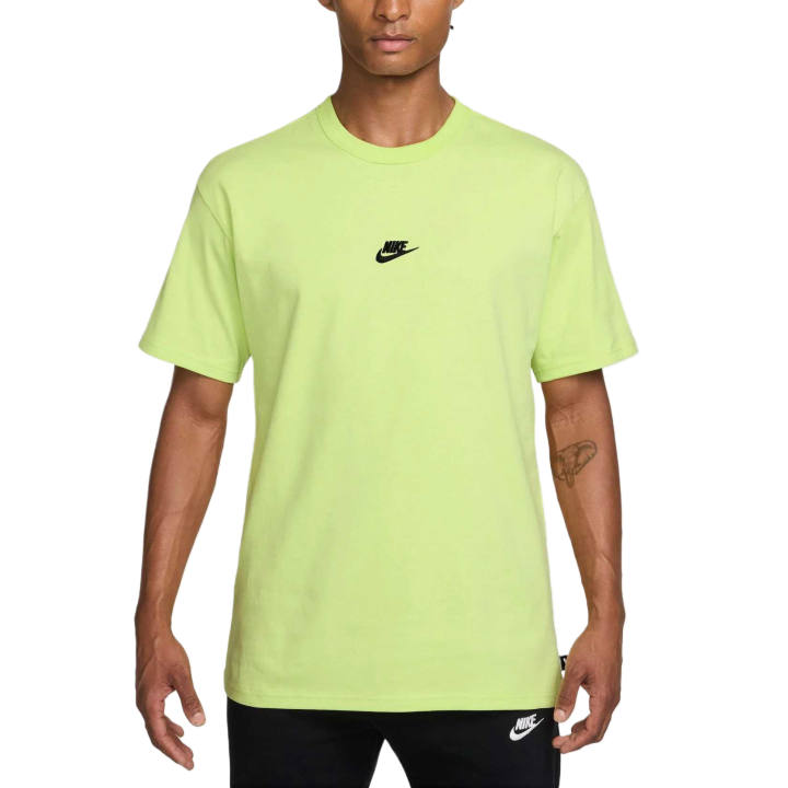 Nike Nike Sportswear T Shirts Men's Light Lemon Crew Neck Moderate