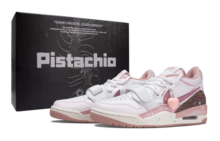 Jordan Jordan Legacy 312 Spring Snow Peach Blossom Box Cushioning Breathable Height Increasing Thermal Low top