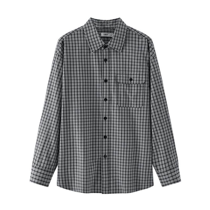 Semir Mall Same Style Men's Clothing Shirts Men's Lapel Moderate