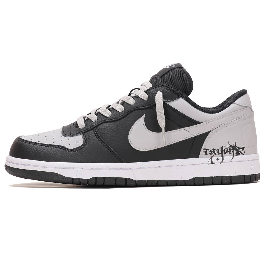 Nike Nike Big Abrasion Resistant Breathable Abrasion Resistant Breathable Low top Skateboard Shoes Men's Black Gray