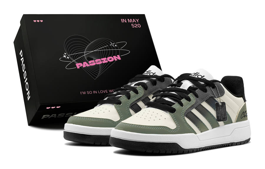 Adidas Adidas ENTRAP Spring Renewal, Gray Green Cloud Trail, Individual Fashion, Trendy And Versatile Low top