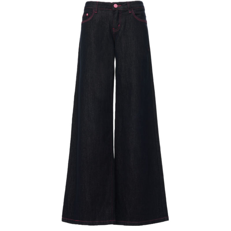 Cotton Gene Jeans Women's Moderate Wide Leg Pants