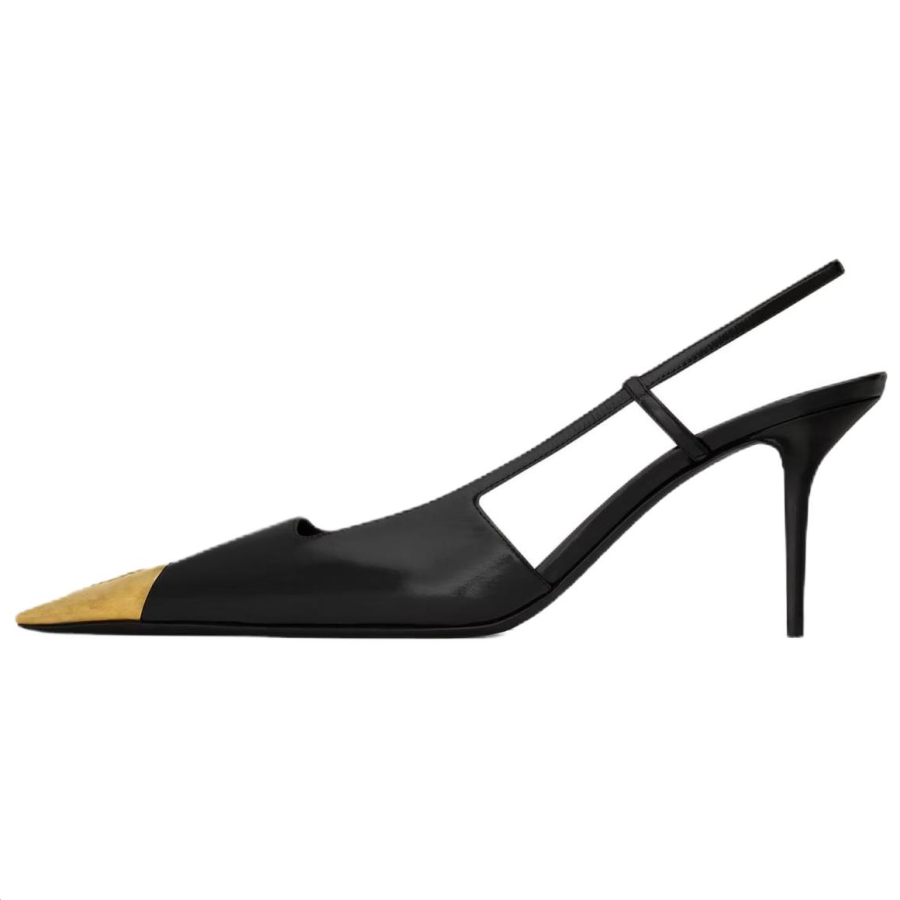 SAINT LAURENT Jeanne Slim Heel High Heels 7.5cm Women's Black