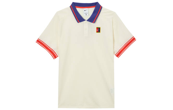Nike Nike Court Heritage Polo Shirt Men's Light Ivory White/Light Red