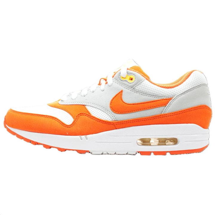 Nike Nike Air Max 1 Running Shoes Men's White Orange