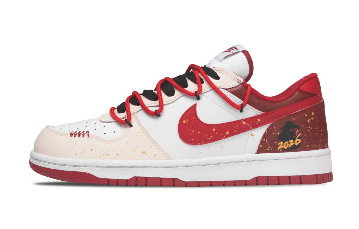 Nike Nike Big Chasing Light Low top Skateboard Shoes Unisex Red White