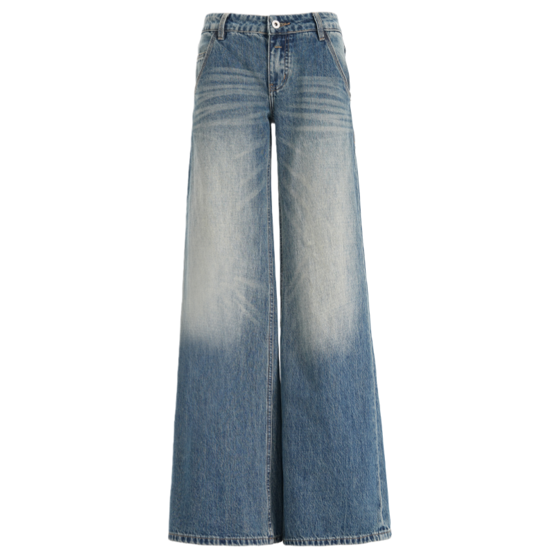 Cotton Gene Jeans Women's Moderate Wide Leg Pants