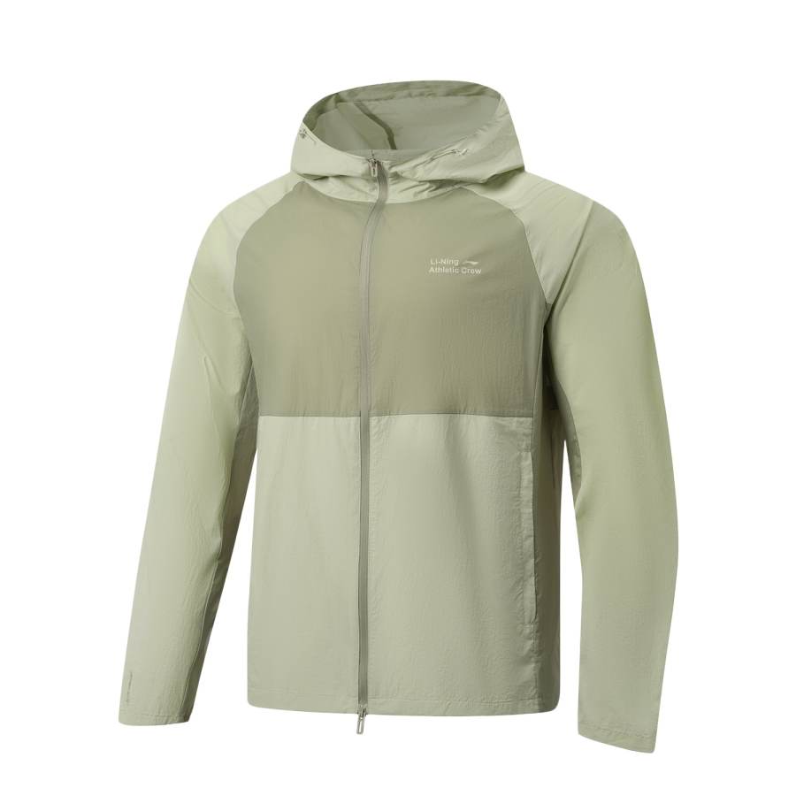 Li-Ning Li Ning Fitness Series Sports Trench Coat Men's Desert Green/Blue Grass Green