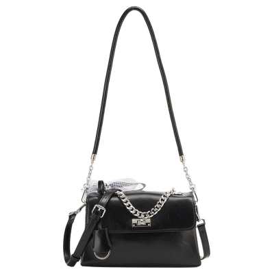 YEARCON Synthetic Leather Shoulder Bag Women's Black
