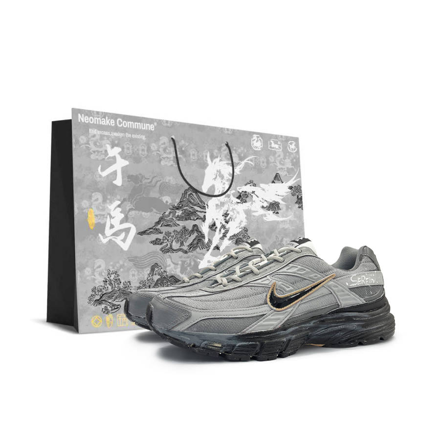 Nike Nike Initiator Cushioning Abrasion Resistant Low top Long Distance Running Sprint Running Shoes Men's Gray