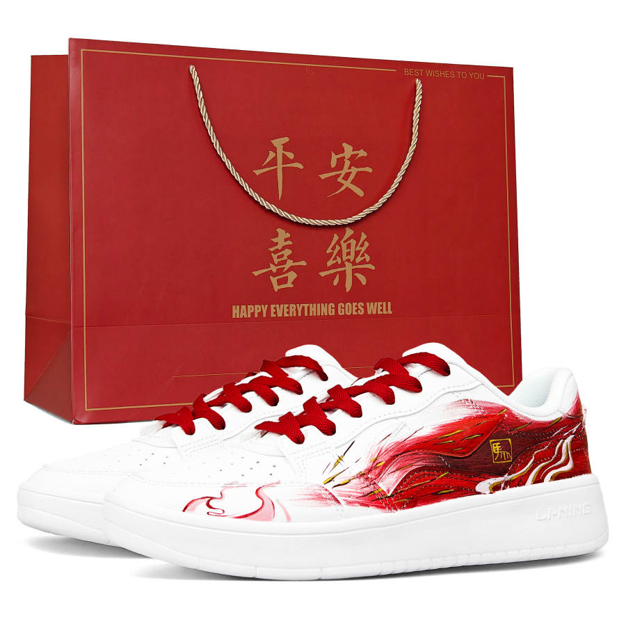 Li-Ning Li Ning Sycee Low top Skateboard Shoes Men's Red White
