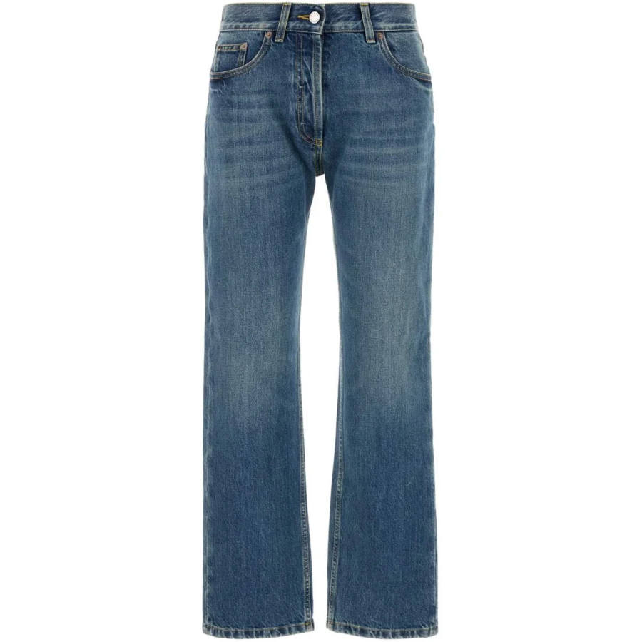 PRADA PRADA Jeans Unisex Blue Moderate Flared Pants