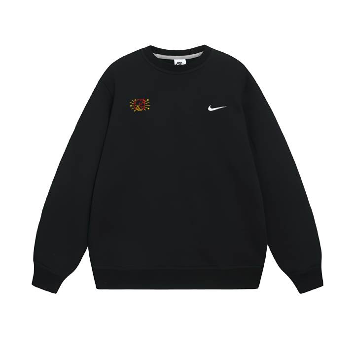 Nike Nike Club Sweatshirts Unisex Black Crew Neck Moderate Regular