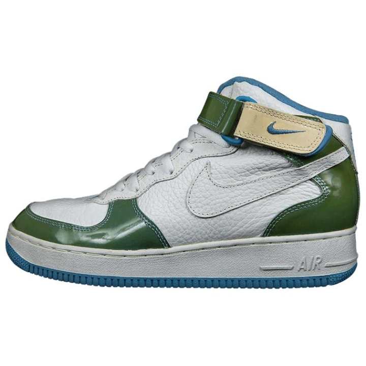 Nike Nike Air Force 1 Mid top Skateboard Shoes Men's White Green