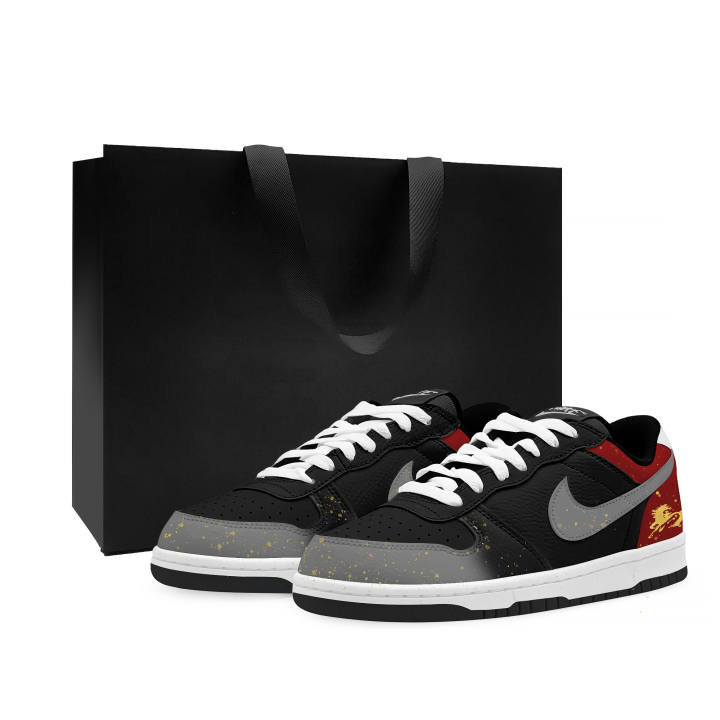 Nike Nike Big Thermal Cushioning Abrasion Resistant Low top Skateboard Shoes Unisex Black