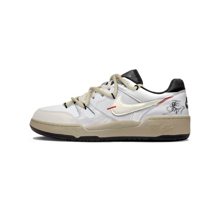 Nike Nike Full Force Quick Dry Abrasion Resistant Low top Skateboard Shoes Men's Gray Brown