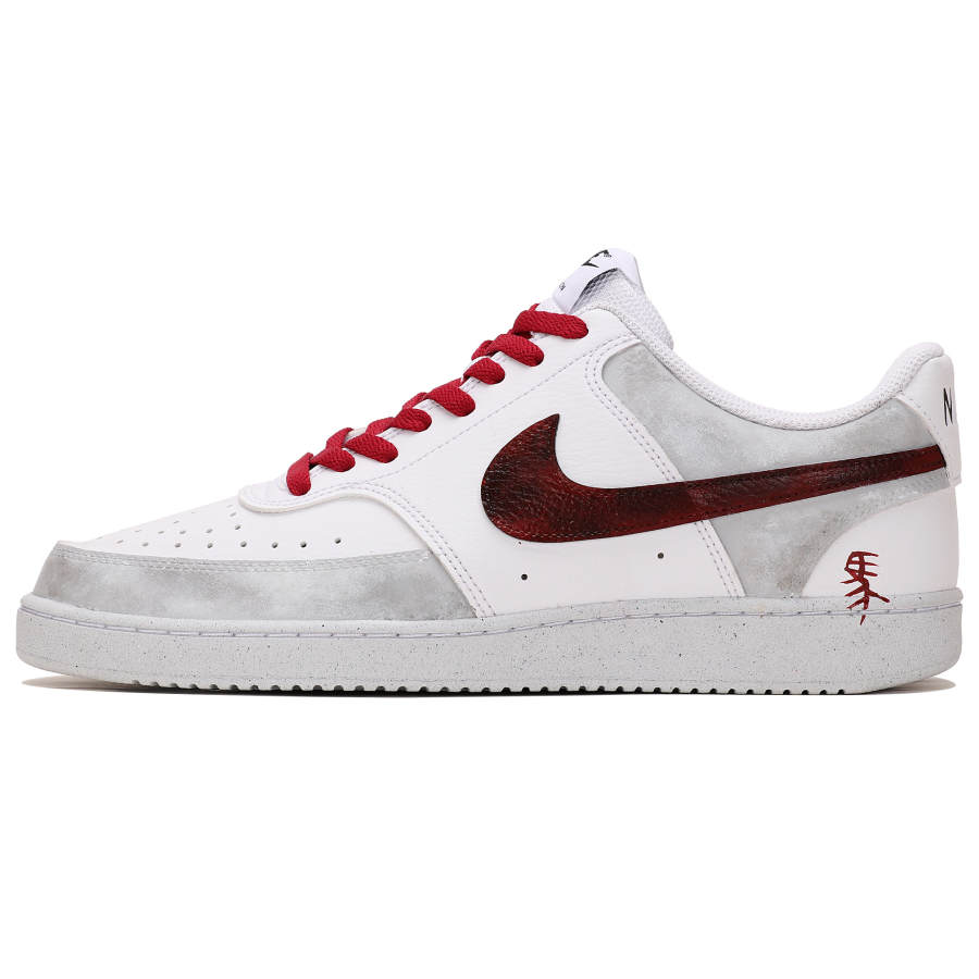 Nike Nike Court Vision 1 Abrasion Resistant Abrasion Resistant Low top Skateboard Shoes Men's Gray White