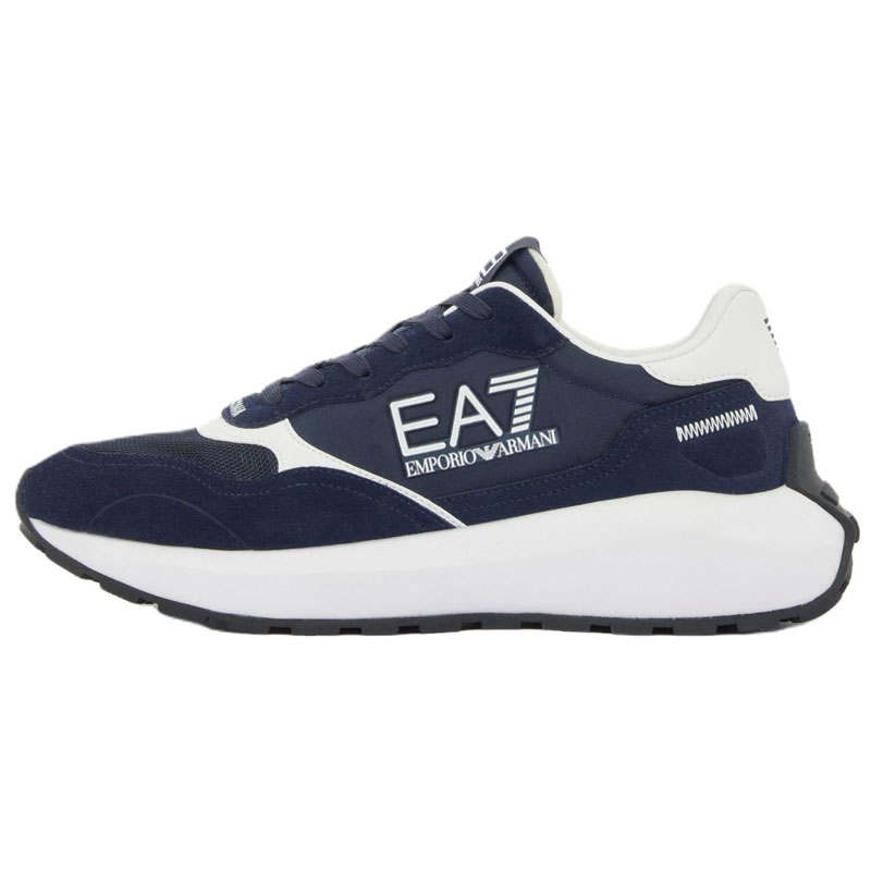 EMPORIO ARMANI EA7 Low top Casual Shoes 4cm Unisex Navy Blue