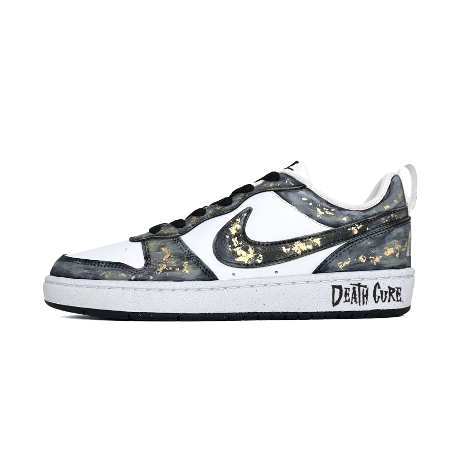 Nike Nike Court Borough Gold Stamped Craft, Street American, Hand Drawn Graffiti, Vintage, Casual, Preppy Style