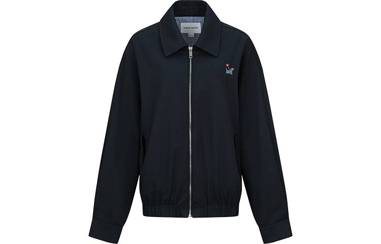 URBAN REVIVO Jackets Women's Navy Blue Lapel Moderate Other