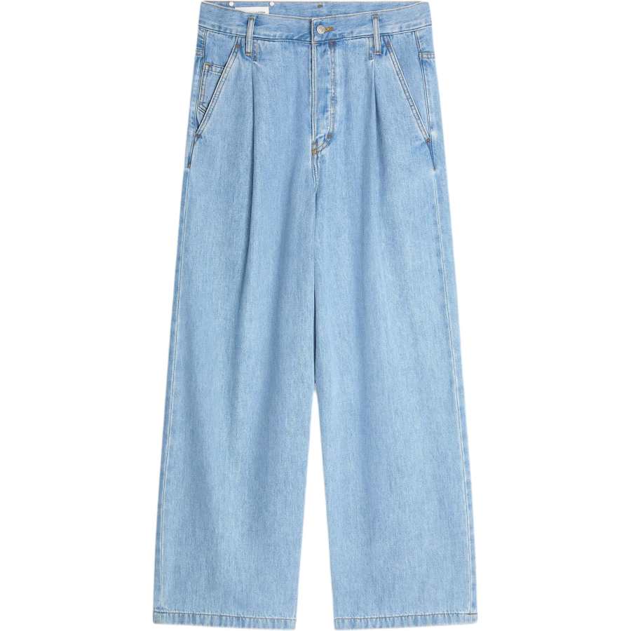 Dries Van Noten Wide Leg Pleated Jeans