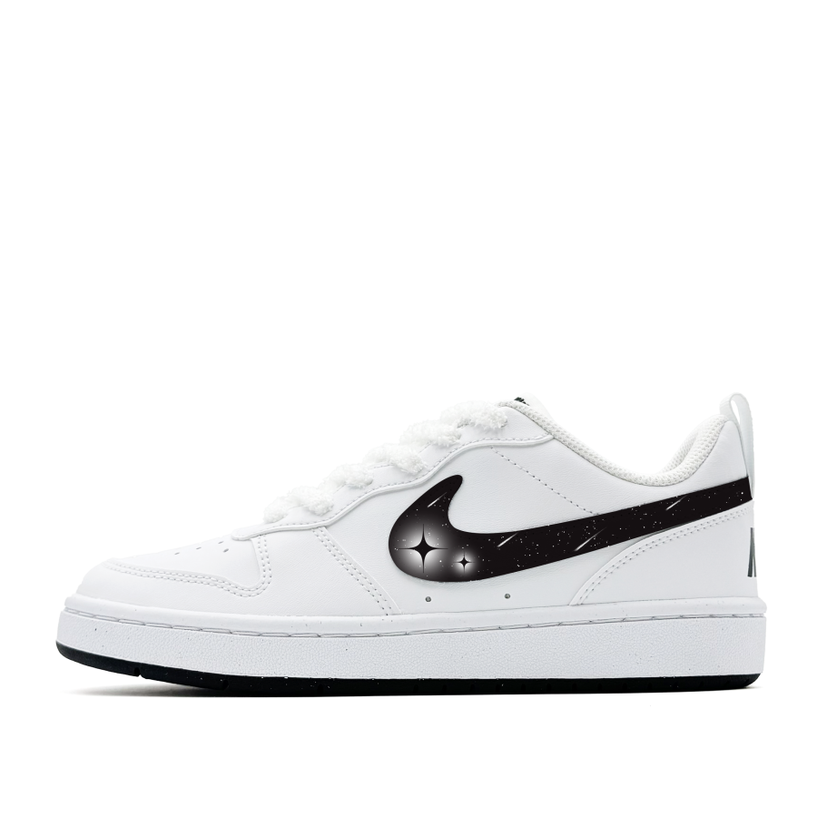 Nike Nike Court Borough Starlit Radiance, Cute, Girlish, Sweet Style, Cartoon, Anti Aging, Campus Synthetic Leather