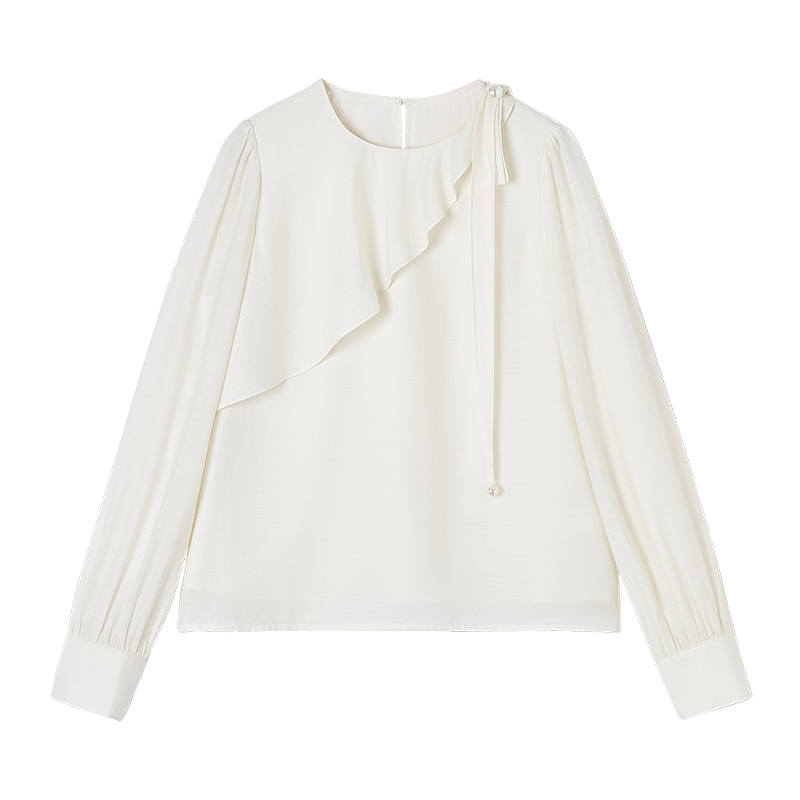 XIANGYING Shirts Women's Crew Neck Thin Shirt