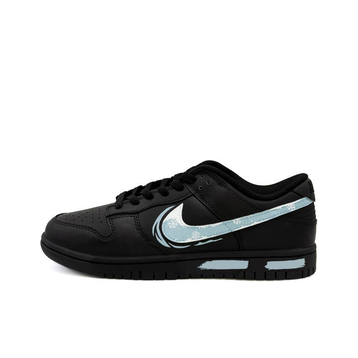 Nike Nike Dunk Blizzard Time Leather Low top Skateboard Shoes Men's Black Blue