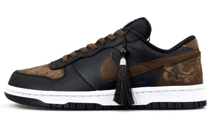 Nike Nike Big Slip Resistant Abrasion Resistant Low top Skateboard Shoes Men's Brown