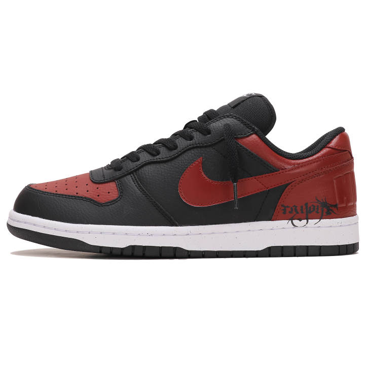 Nike Nike Big Abrasion Resistant Breathable Abrasion Resistant Breathable Low top Skateboard Shoes Men's Black Red