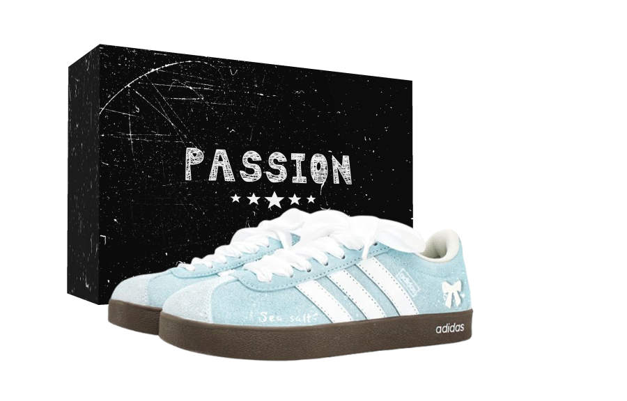 Adidas Adidas VL COURT 2.0 Maris Sal Soda Cushioning Abrasion Resistant Cushioning, Wear Resistant Low top Skateboard Shoes
