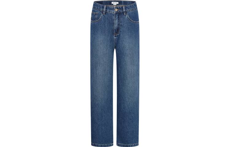 URBAN REVIVO Jeans Women's Blue Moderate Wide Leg Pants